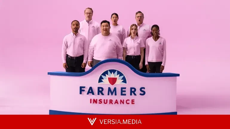 Why Farmers Insurance flipped its jingle as part of all-pink rebrand
